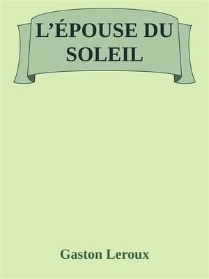 cover image of L'épouse du Soleil